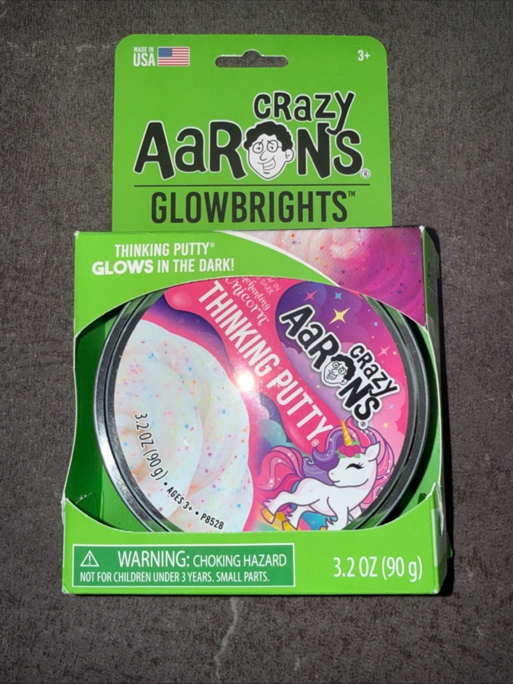 GlowBrights Unicorn Thinking Putty - Pink & White